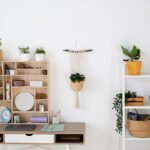 high-angle-beautiful-plants-home-Clever Storage Solutions for small places