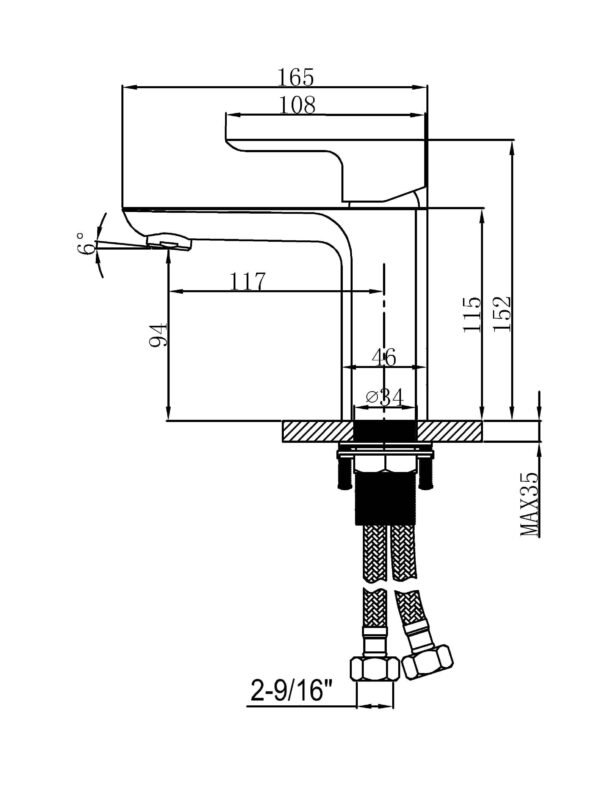 Single-Handle Basin Mixer specification