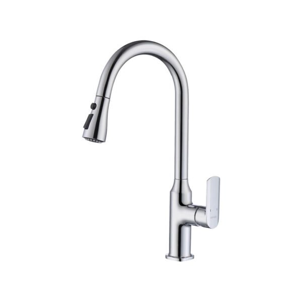 High-Arc Pull-Out Kitchen Faucet chrome