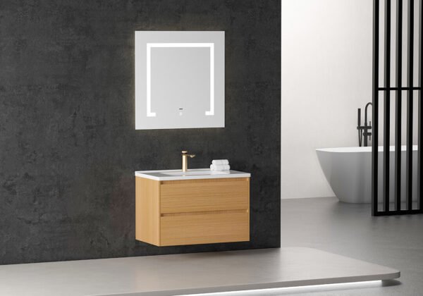 All-in-One Vanity with Storage & LED Mirror